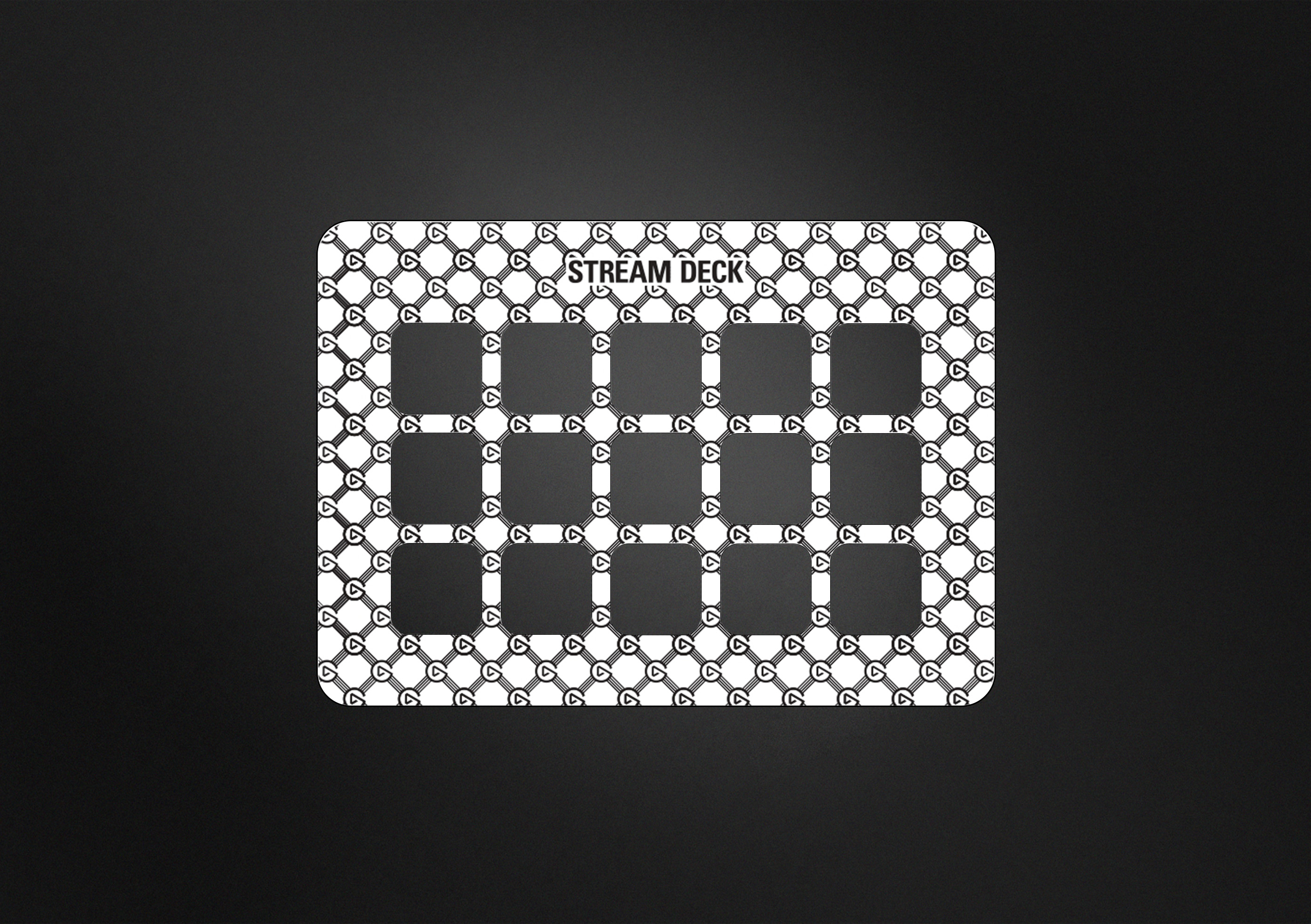 Stream Deck White Anniversary Faceplate | Elgato Stream Deck White Anniversary Faceplate | Elgato